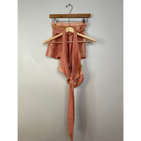 NEW Lisa Marie Fernandez Gauze Tie Striped Farrah Halter Top and Shorts Set - Picture 3 of 12